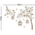 Birdcages Hanging on the Tree Wall Sticker